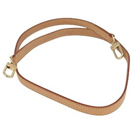 LOUIS VUITTON Cinghia a Spalla in Pelle 39,4"" Beige LV Auth BA11177