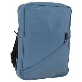 Borsa a Spalla Miu Miu in Pelle Azzurra Auth bs33816
