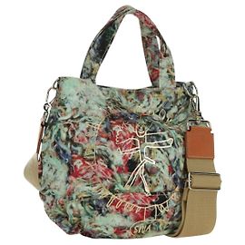 Borsa Tote Vivienne Westwood in tela 2 in 1 oro multicolore Auth am10891A