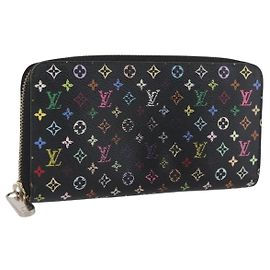 Cartera Zippy Long Multicolor LOUIS VUITTON Negra M60243 LV Auth BA11010