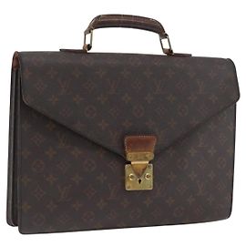 LOUIS VUITTON Briefcase Consigliere Monogram M53331 LV Auth bs33308