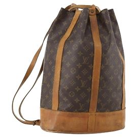 LOUIS VUITTON Bolsa de Ombro Monogram Randonnee GM M42244 LV Auth LNZ091