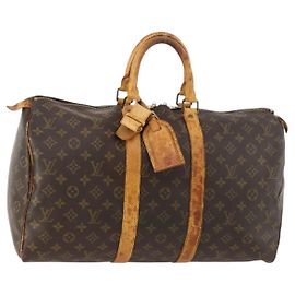 LOUIS VUITTON Monogram Keepall 45 Boston Bag M41428 LV Auth 172659