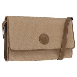 Borsa a Spalla GUCCI Tela Beige Oro 004 115 0289 Auth ka3003