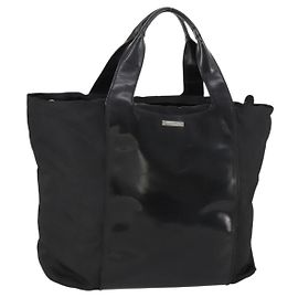 Borsa Boston GUCCI in nylon nero argento 019 2855 0530 508 Auth bs33595