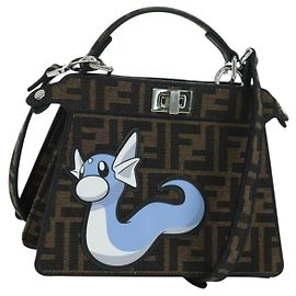 Borsa FENDI x FRGMT x POKMON Zucca Peek A Boo Dratini 2way Marrone Auth 167065SM