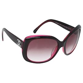 Occhiali da sole CHANEL COCO Mark in plastica Rossa 5183-A CC Auth BA11304