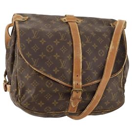LOUIS VUITTON Borsa a Spalla Monogram Saumur 35 M42254 LV Auth 172676