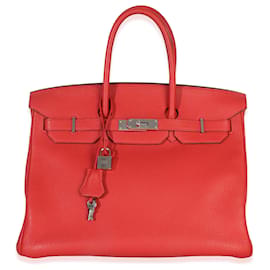 Hermès Rouge Casaque Togo Birkin 35 PHW
