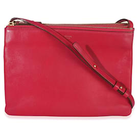 Céline Celine Fuchsia Lambskin Large Trio Crossbody