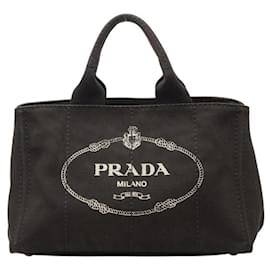 Borsa Prada Triangle Logo Plate Canapa M