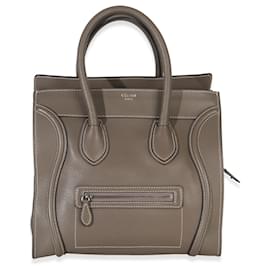 Céline Celine Souris Mini Luggage Tote in pelle di vitello drummed