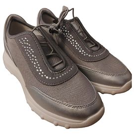 Silberne Geox Sneakers mit Strass