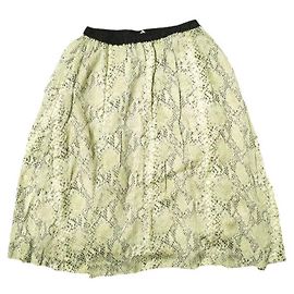 Autre Marque Falda de seda rayón Python Beautiful People