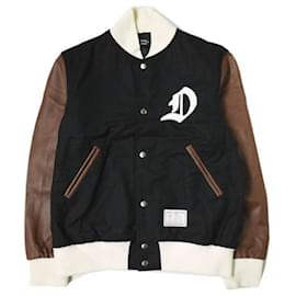 Chaqueta de estadio Mr.DEADWAX BROTHERS 01 de lana y cuero de cordero - Autre Marque