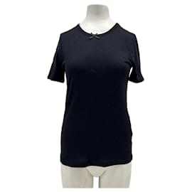 T-Shirt manche courte noir en coton - Autre Marque