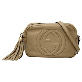 Borsa in pelle beige da donna Gucci