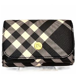 Carteira de couro trifold Burberry