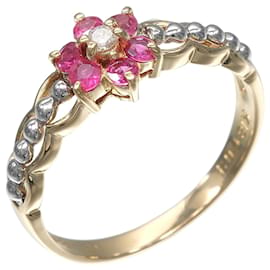 Blumenring Au750 Pt900 - Autre Marque