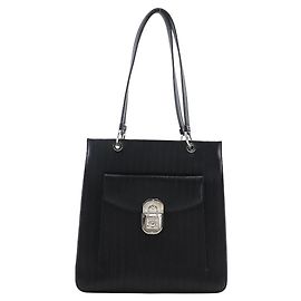 Borsa a spalla in pelle goffrata Gancini di Salvatore Ferragamo