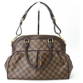 Sac à épaule Louis Vuitton Trevi GM en Damier Ébène