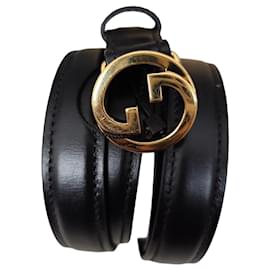 Gucci Marmont Gürtel aus schwarzem Leder