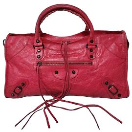 Balenciaga Agneau Classic Hardware City Rosso Cardinale