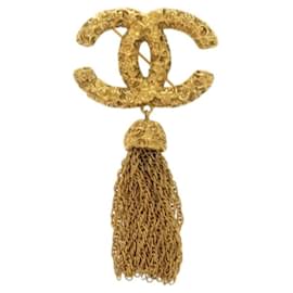 Spilla a frange Coco Mark 95A in oro lava di Chanel