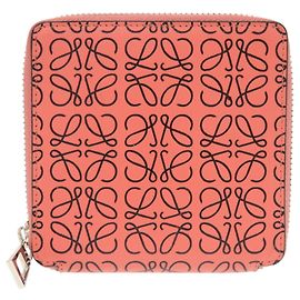 Carteira bi-fold em couro Anagram Loewe