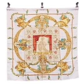 Foulard in seta Hermès Carre 90: Omaggio a Charles Garnier