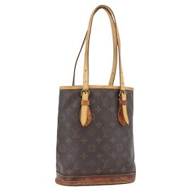LOUIS VUITTON Bolsa de Ombro Monogram Bucket PM M42238 LV Auth 173765