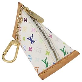 LOUIS VUITTON Monograma Multicolor Berlango Porta Moedas Branco M58028 Auth BSZ417V