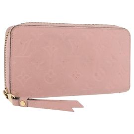 Portafoglio Zippy Monogram Empreinte LOUIS VUITTON Rosa M64090 LV Auth BA11337