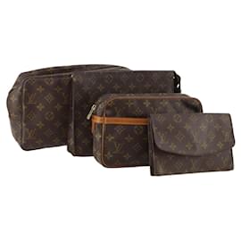 LOUIS VUITTON Borsa Clutch Monogram 4 Set LV Auth mr2115