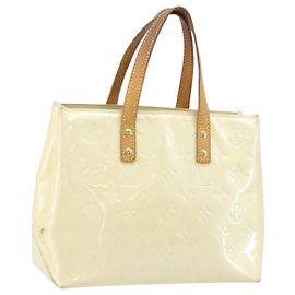 LOUIS VUITTON Borsa a Mano Monogram Vernis Reade PM Perle M91336 LV Auth ep13659