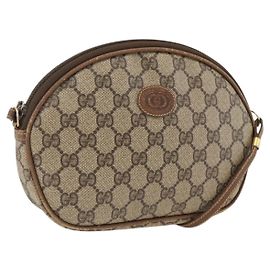Gucci Borsa a Spalla GG Supreme PVC Beige Oro 007 983 1113 Auth BA11209
