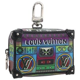 LOUIS VUITTON LV Stereo Bag Charm Pelle Multicolore M02395 LV Auth LNZ1004M