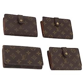 Portafoglio Monogram LOUIS VUITTON 4 pezzi LV Auth BA11024