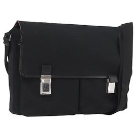 Borsa a Spalla GUCCI in Tela Nera Argento 92538 Auth bs33064