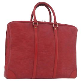 LOUIS VUITTON Epi Porta Documenti da Viaggio Borsa Business Rossa M54477 LV Auth LNZ1011