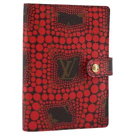 COPERTINA AGENDA PM LOUIS VUITTON Yayoi Kusama Rossa R21132 Auth 172444SAV