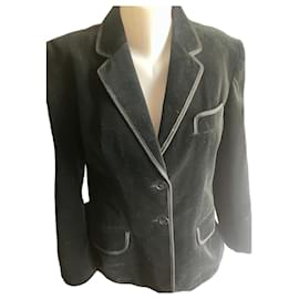 Autre Marque Chaqueta Guardian de terciopelo negro