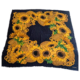 Foulard in Lana e Seta Chanel Girasoli