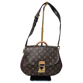 LOUIS VUITTON Borsa Eden MM in Tela Monogram Bordeaux Marrone/Borgogna