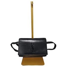 Borsa a tracolla in pelle monogramma Kate di Saint Laurent Nera