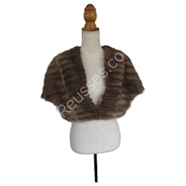Autre Marque Bolero/gilet corto in visone chiaro, in perfette condizioni, taglia 38 a 42