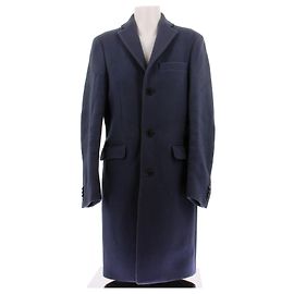 Acne Abrigo largo azul oscuro de lana