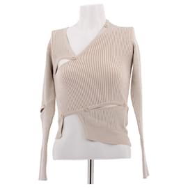 Jacquemus Der Gedrehte Cardigan Beige