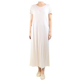 The row Weißes T-Shirt-Kleid mit kurzen Ärmeln - Größe M