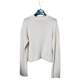 Theory Kaschmir und Seide Pullover Beige